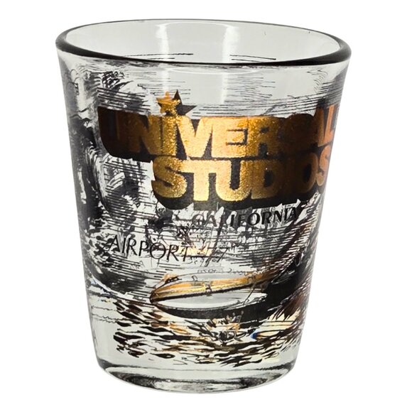 Vintage 1970'S UNIVERSAL STUDIOS Shot Glass Jaws Airport 77 Red Sea - Picture 5 of 5